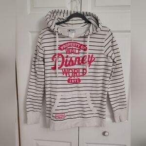 Disney Parks Authentic Label with Black Text L Hoodie Sweatshirt